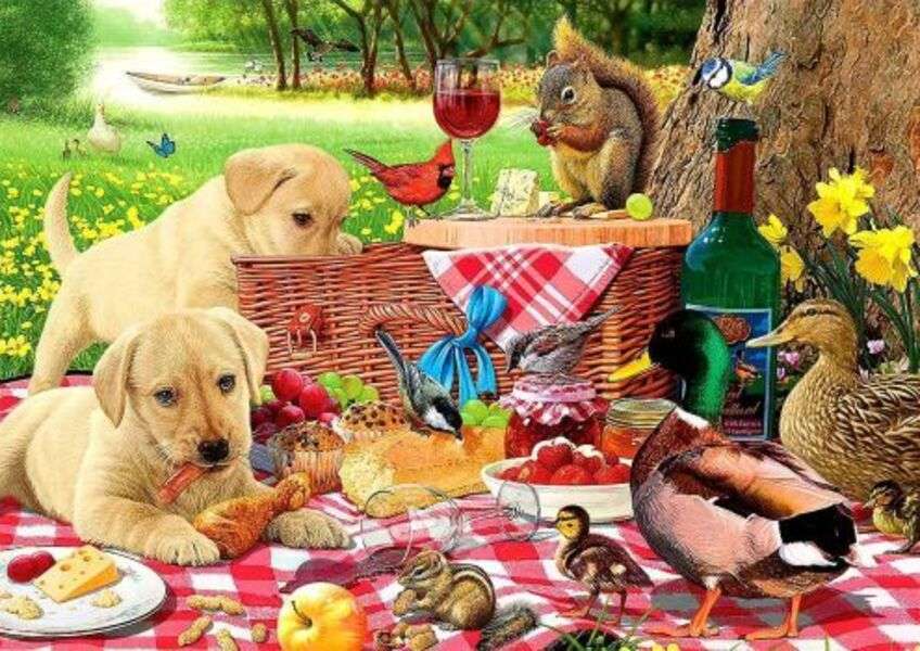 Câini de picnic #260 puzzle online