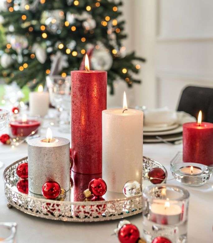 Різдвяні свічки онлайн пазл