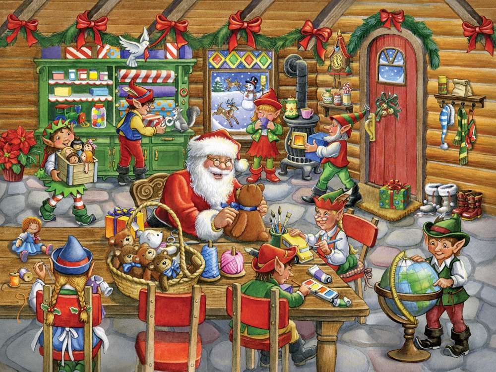 Weihnachtsmanns Werkstatt Online-Puzzle