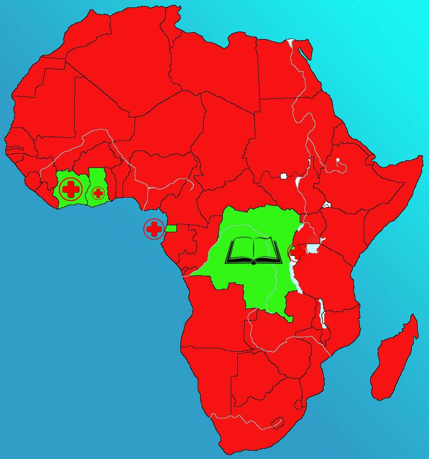 Afrika térkép online puzzle