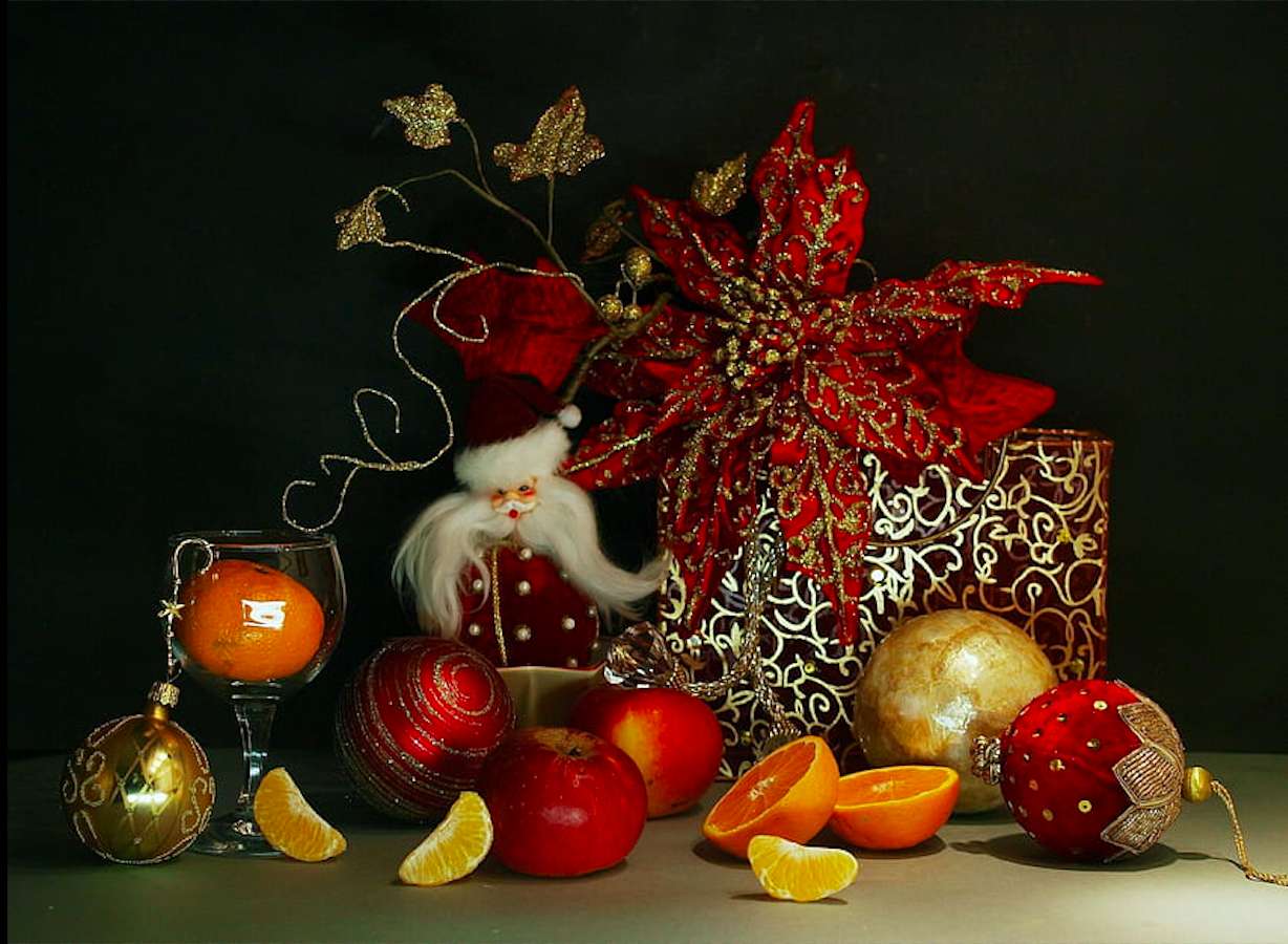 Χριστουγεννιάτικες γεύσεις, αρώματα, γοητευτική ατμόσφαιρα παζλ online