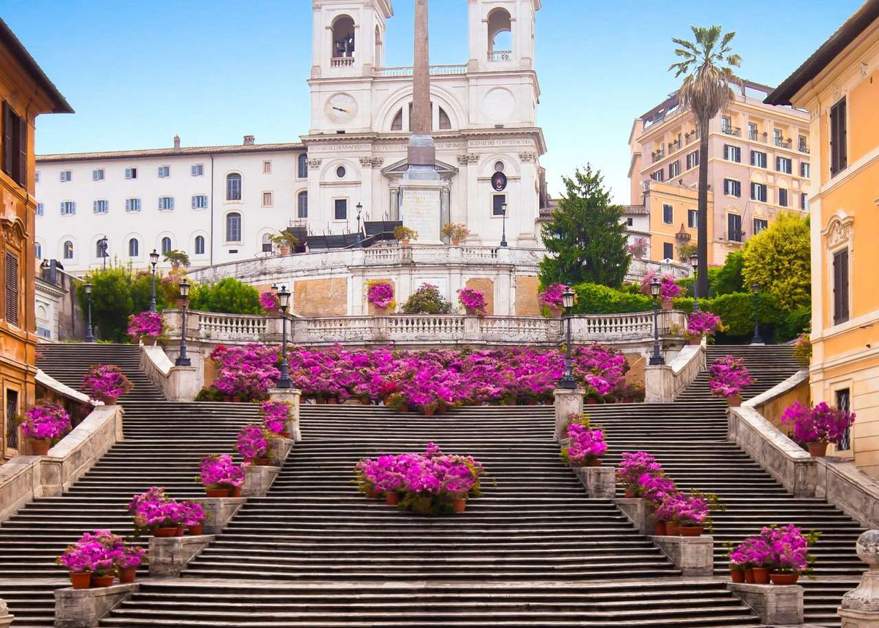 Ισπανικές σκάλες στη Ρώμη online παζλ