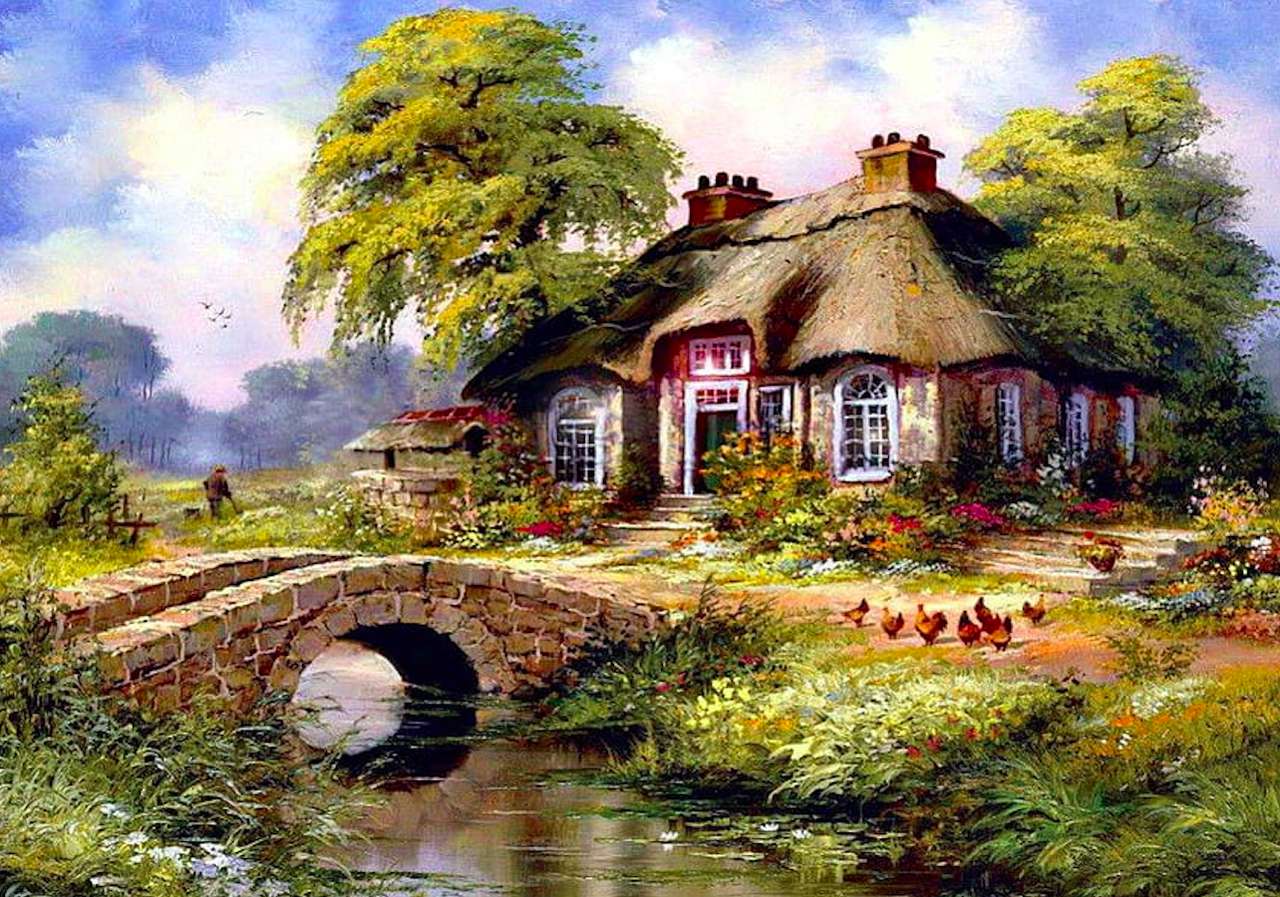 Una bella casa di campagna fuori dai sentieri battuti, adorabile lì puzzle online
