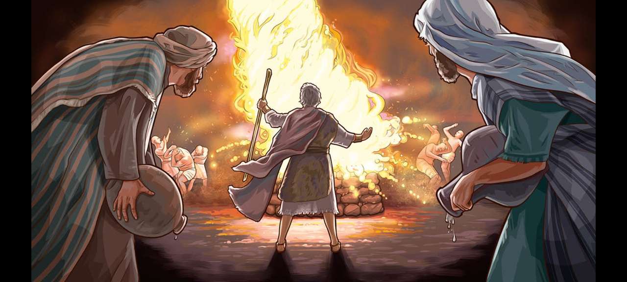 Илия и пророците на Ваал онлайн пъзел