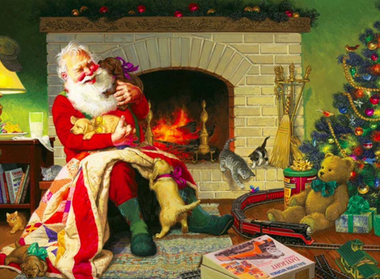 И Дядо Коледа трябва да си почине :) онлайн пъзел