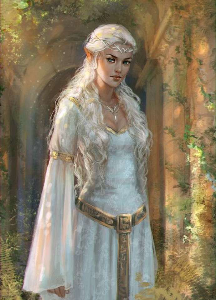 hermosa princesa elfa rompecabezas en línea