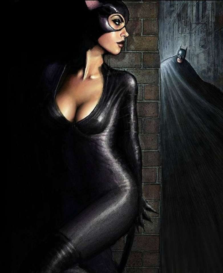 catwoman en de vleermuis legpuzzel online