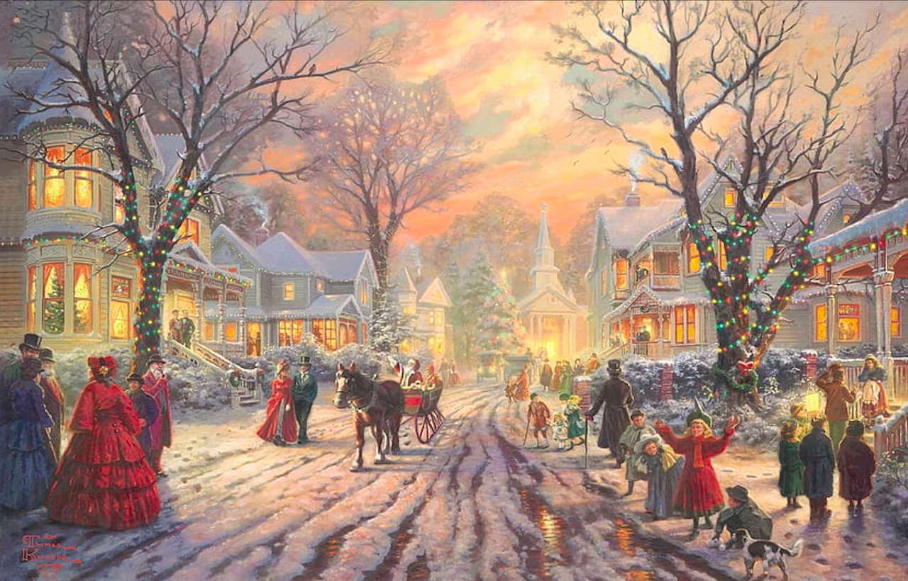 Natal retrô, atmosfera charmosa daqueles anos puzzle online