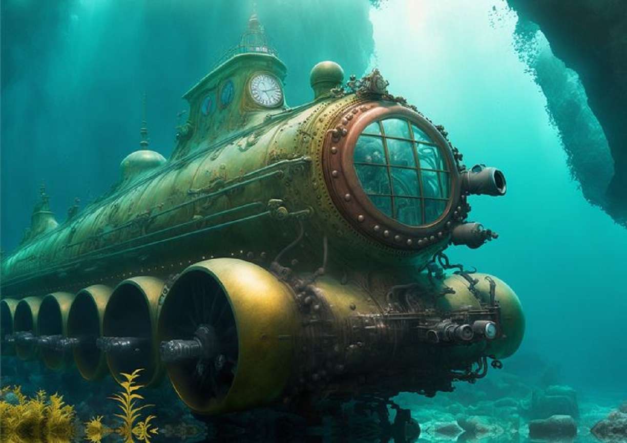 de steampunk-duikboot legpuzzel online