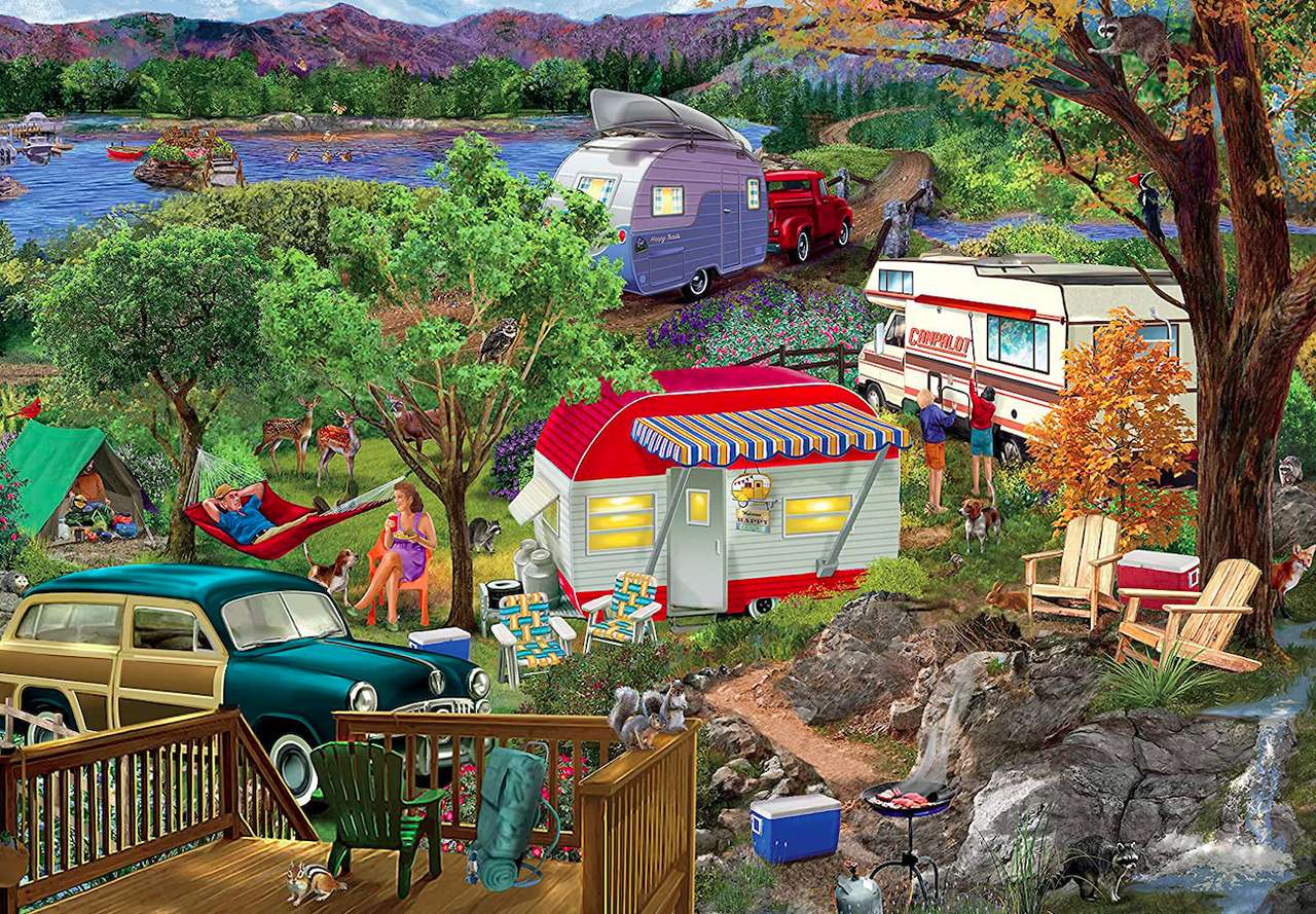 Ambiance camping puzzle en ligne