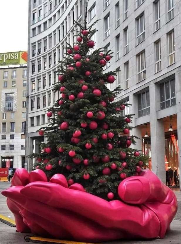 Vrolijk kerstfeest, Milaan, Italië legpuzzel online
