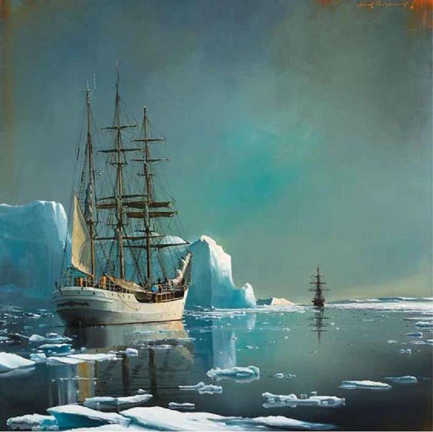 sailing in the ice jigsaw puzzle online