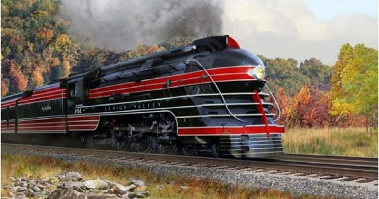 red train jigsaw puzzle online
