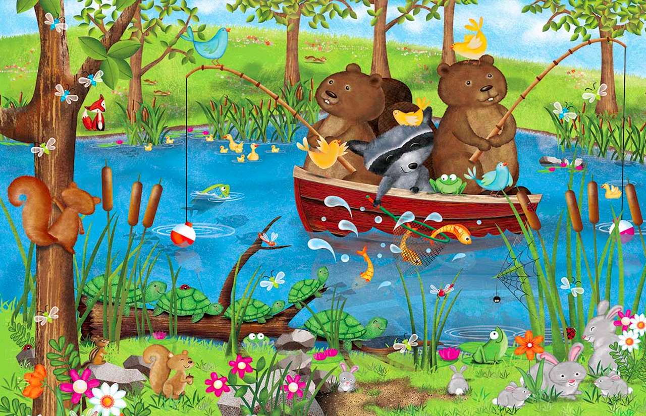 Shaggy anglers, nice view jigsaw puzzle online