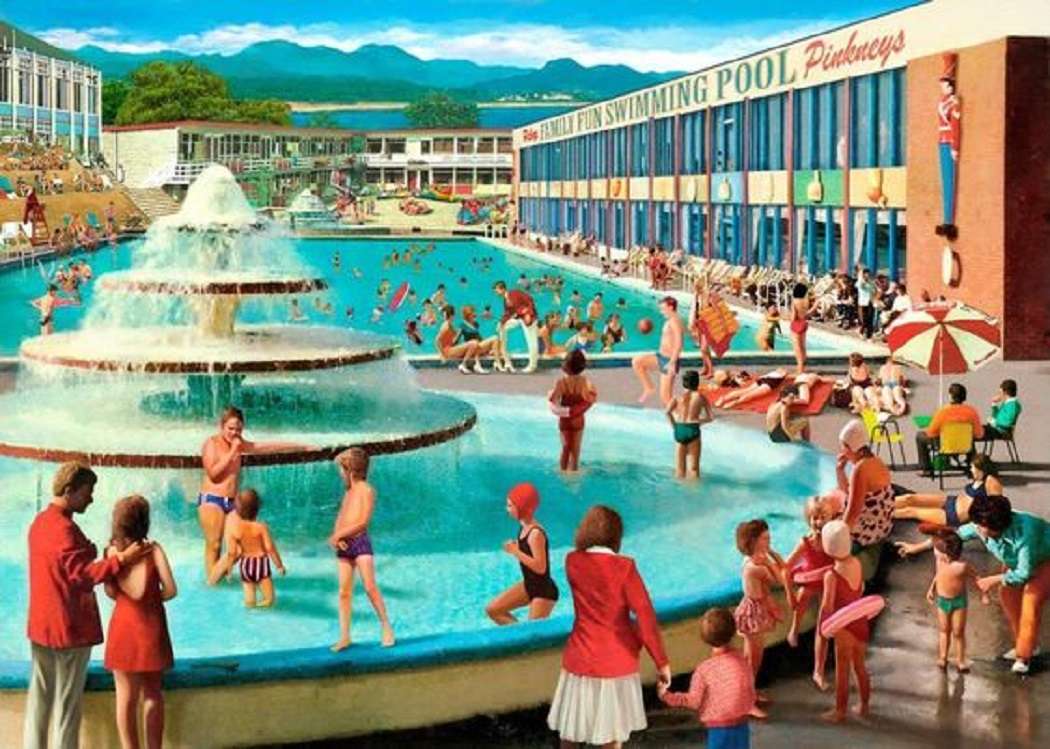 A day at the pool jigsaw puzzle online