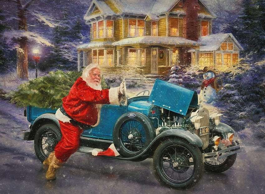 Oh, ik denk dat de brandstof van de kerstman op was: (niet goed legpuzzel online