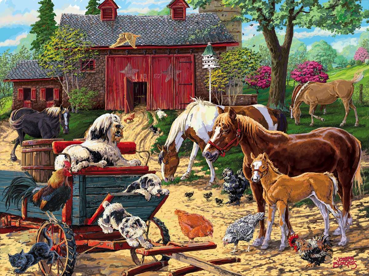 Dagelijks boerderijdieren :) legpuzzel online