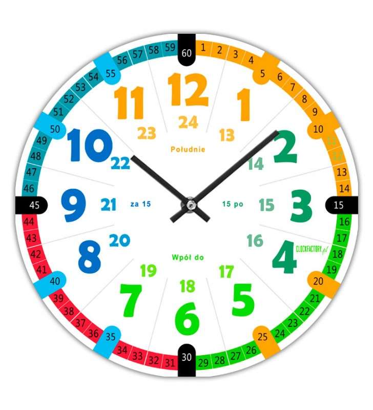 clock with hands online puzzle