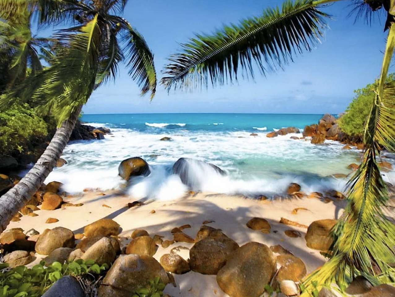 Paradis tropical, écume de plage :) puzzle en ligne