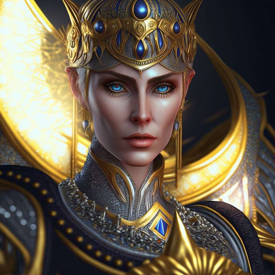 Warrior koningin online puzzel