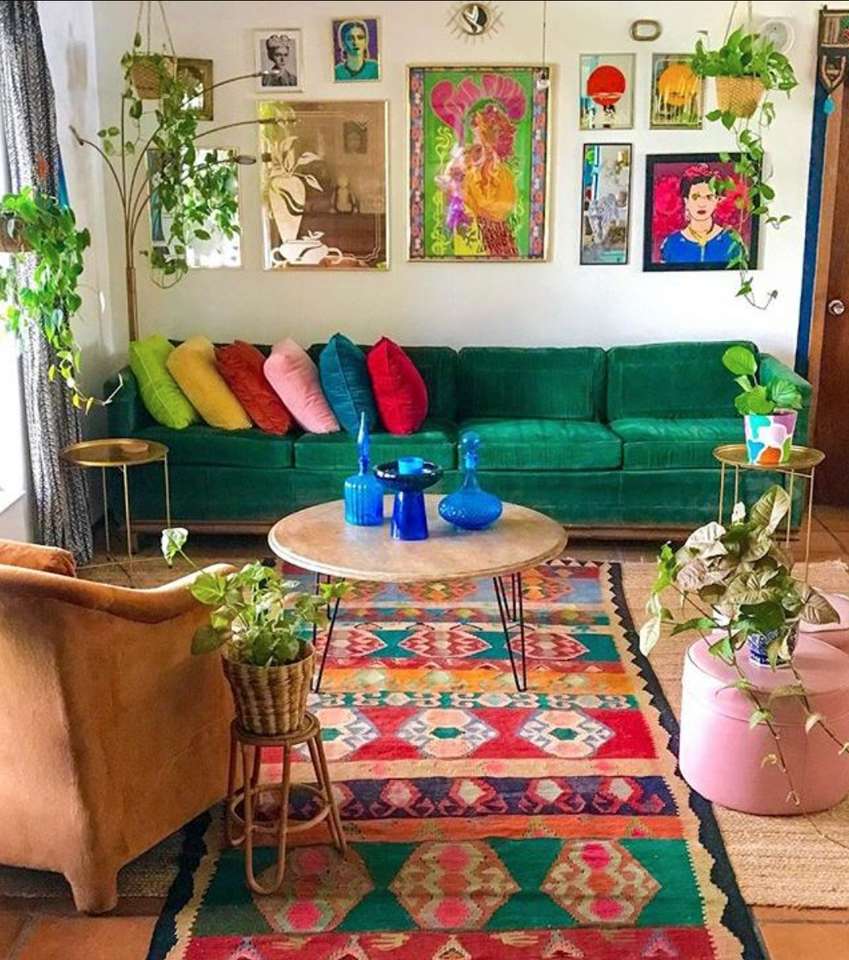 Un soggiorno colorato puzzle online