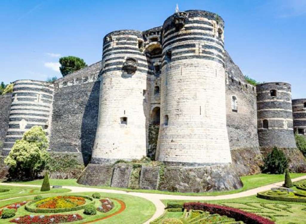 Frankrike Chateau d'Angers pussel på nätet
