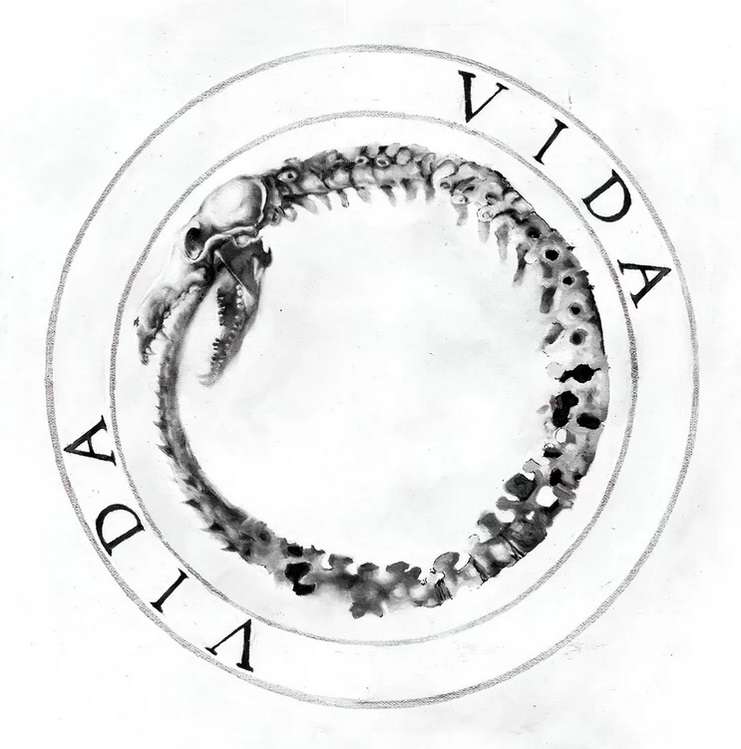Лого на албума на рапъра Canserbero VIDA онлайн пъзел