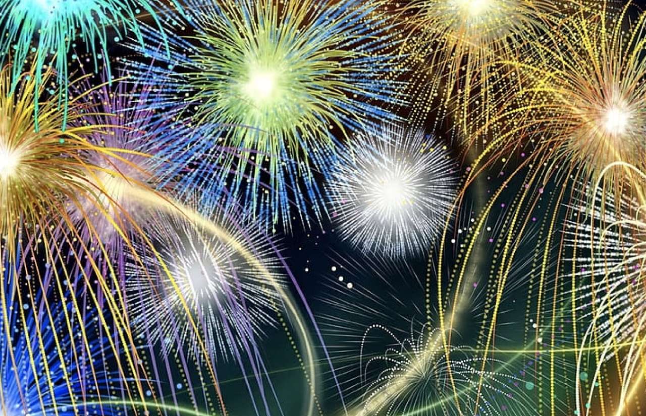 Il fascino dei fuochi d'artificio puzzle online