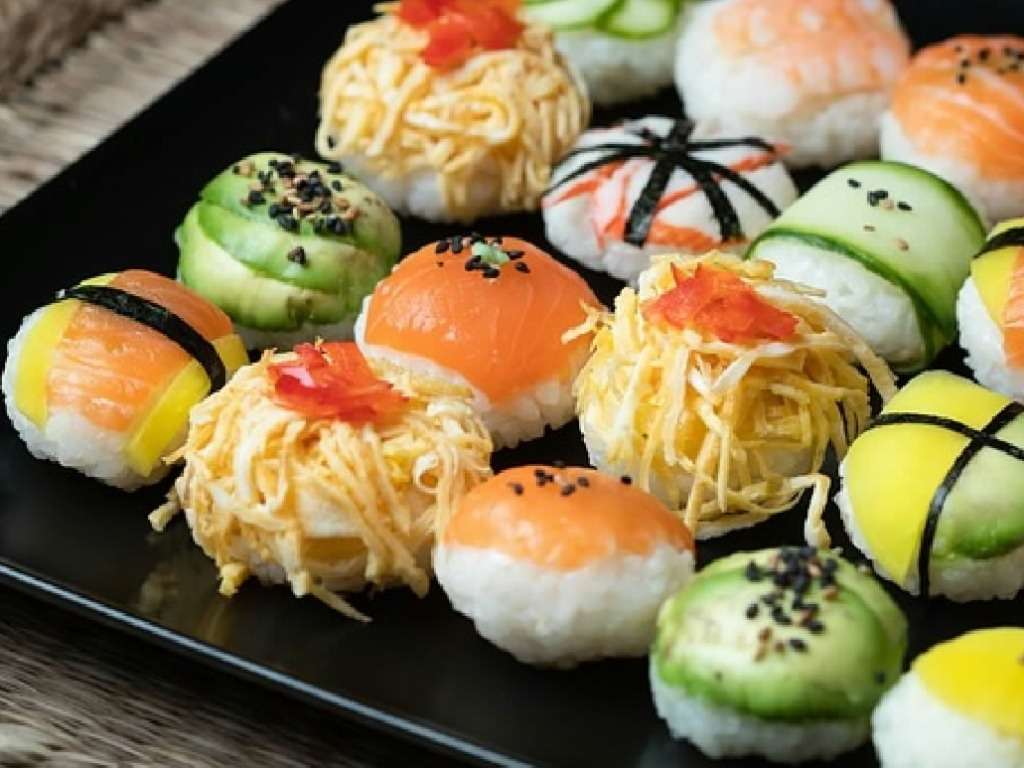 Sushi de carnaval, delicioso :) rompecabezas en línea