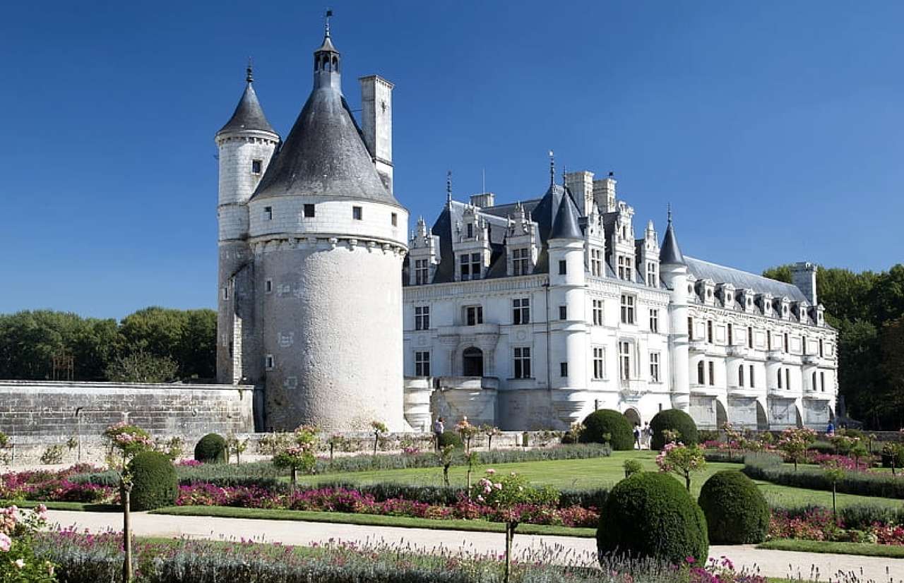 Frankrike - Chateau de Chenonceau - medeltid Pussel online