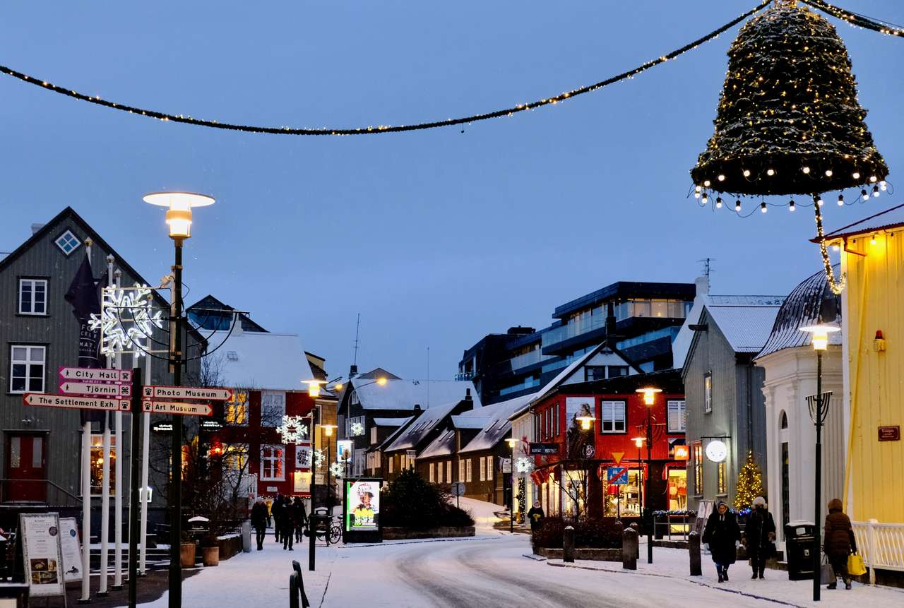 Natal em Reykjavík, Islândia quebra-cabeças online