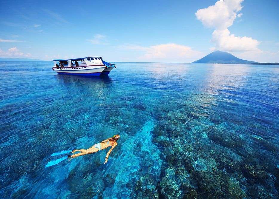 Plongée sur l'île de Bali puzzle en ligne