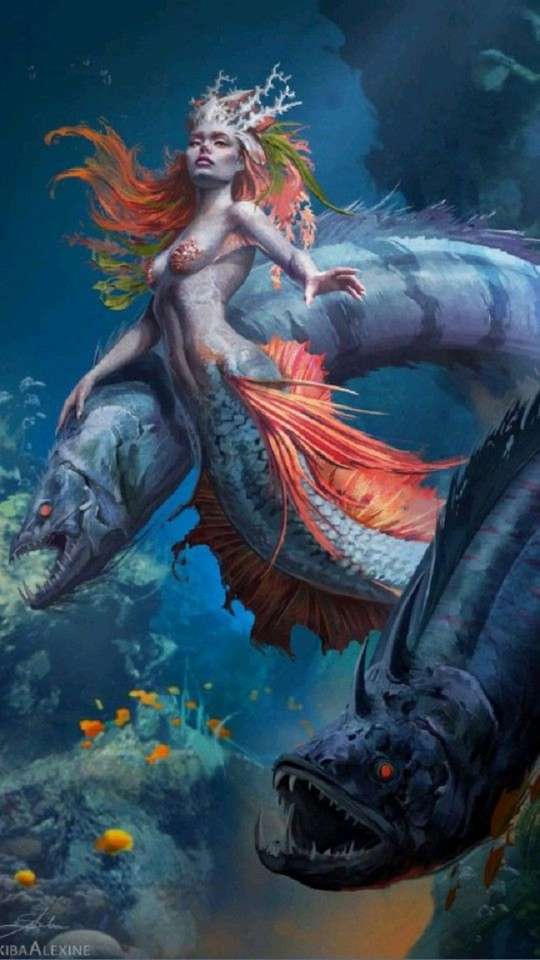 mermaid in the deep jigsaw puzzle online