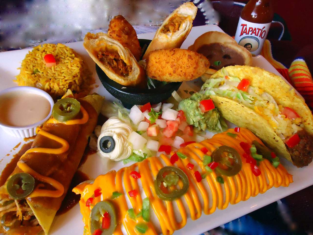 Eten in Tex-Mex-stijl online puzzel