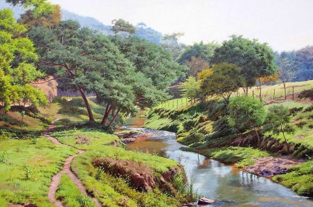 Pintura a óleo de paisagem venezuelana quebra-cabeças online