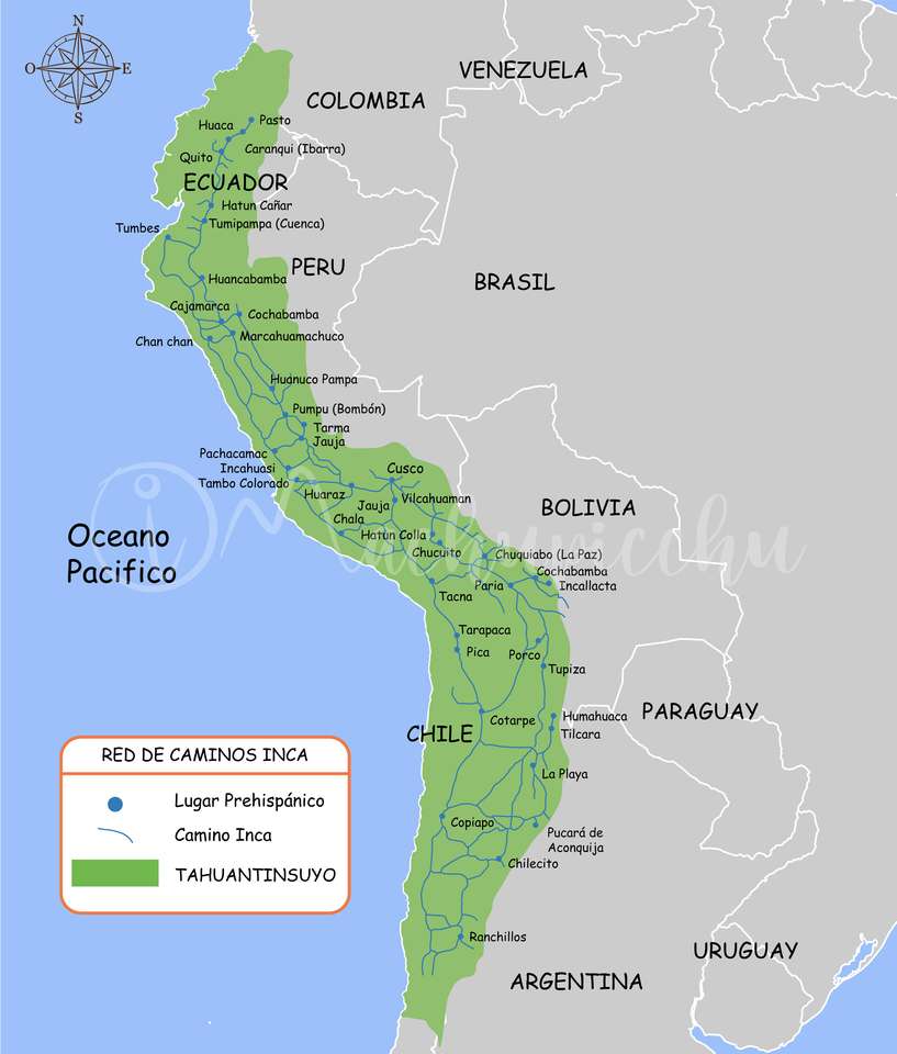 Las Rutas del Tahuantinsuyo rompecabezas en línea