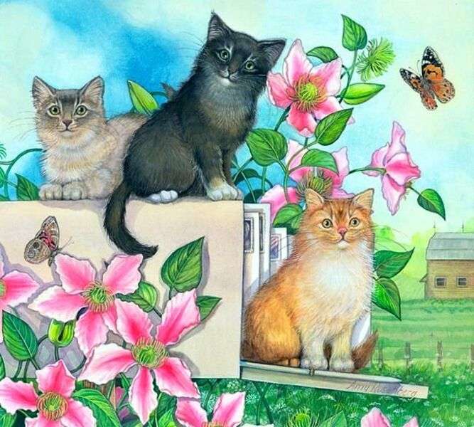 Koťata na poštovní schránce #277 skládačky online