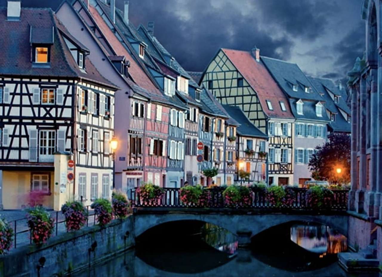 Francia- La belleza de la ciudad de Colmar rompecabezas en línea