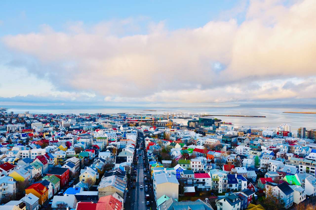 Reykjavik, Island pussel på nätet