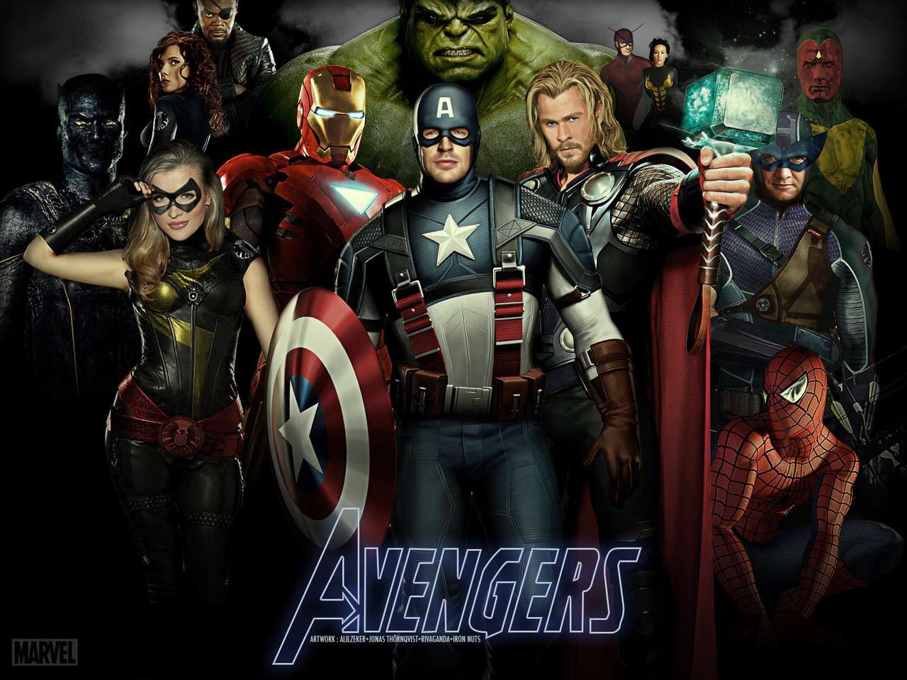 Marvel Avengers online puzzel