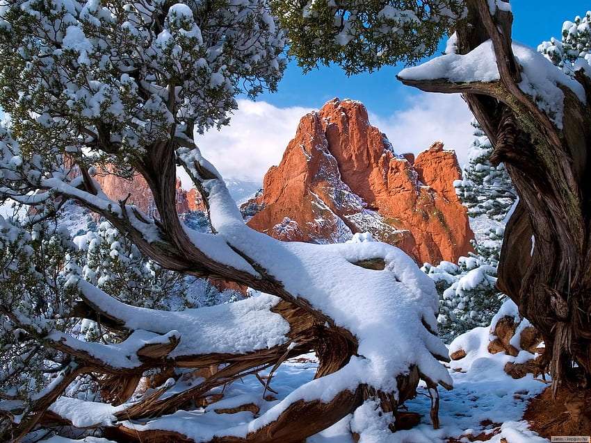 Tél, téli nap, ennek a kilátásnak a szépsége elképesztő online puzzle