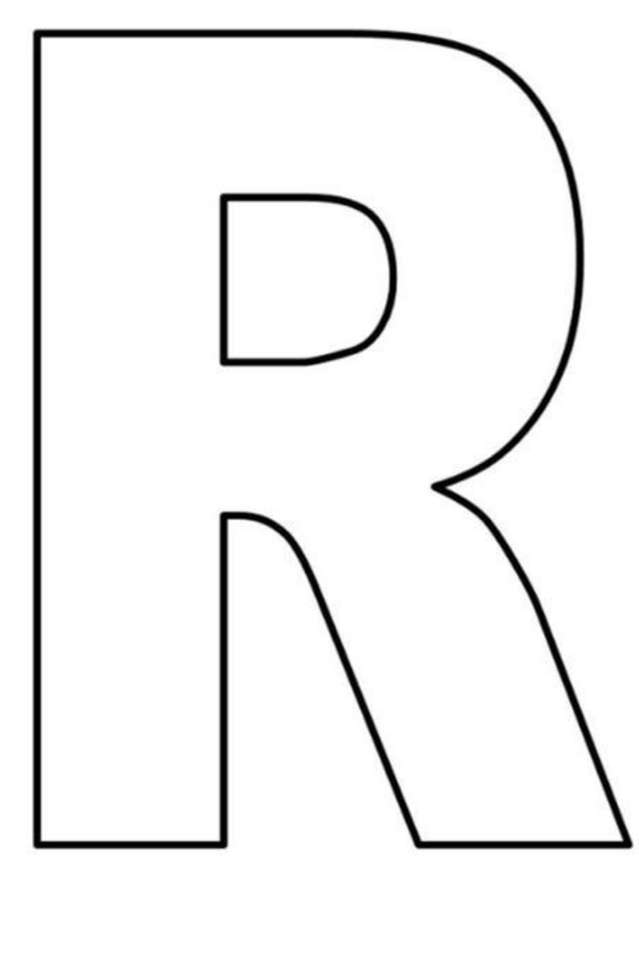 Puzzle lettre R puzzle en ligne