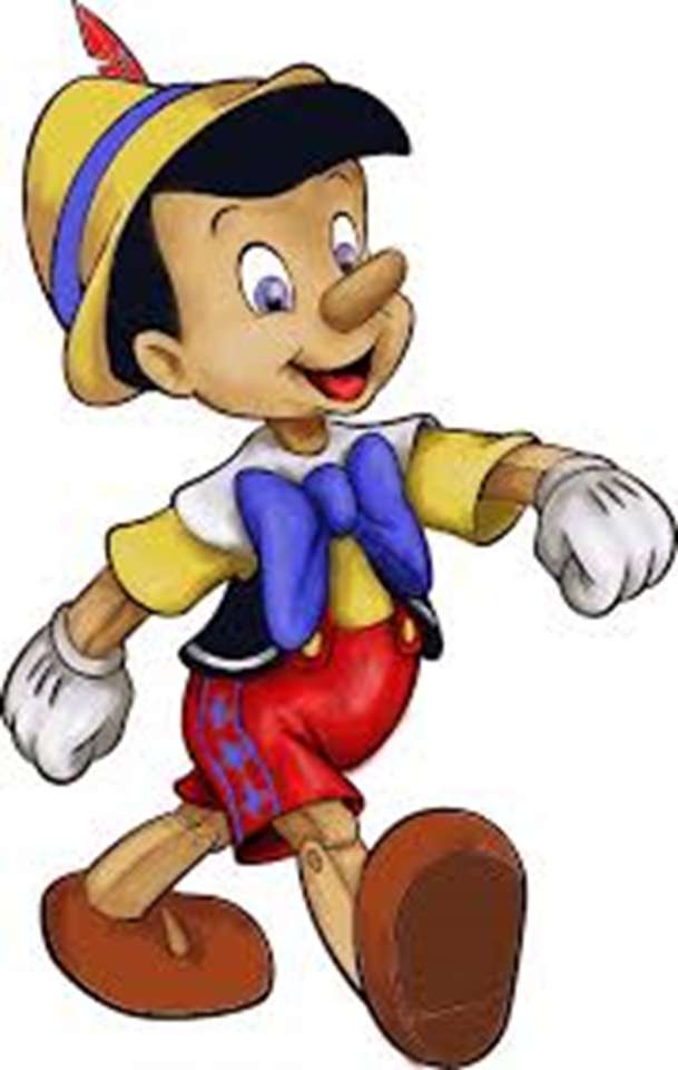 Pinocchio Camminando sotto le stelle in una notte puzzle online
