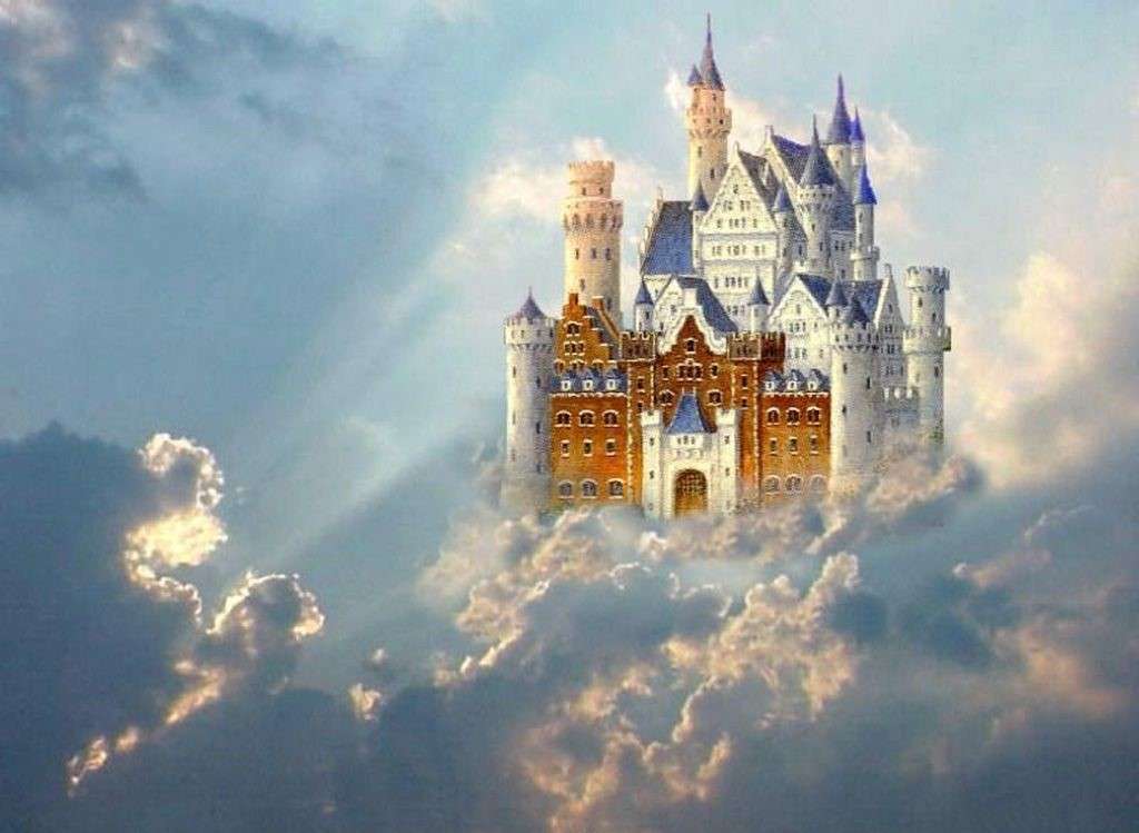 Замок у хмарах онлайн пазл