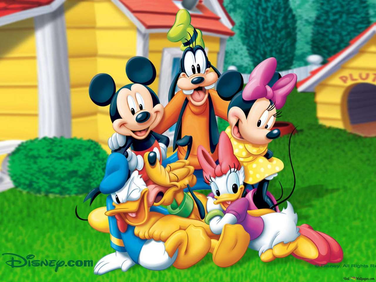 Mickey Mouse met vrienden online puzzel