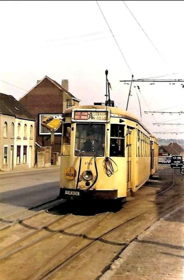 Belgique - Zellik - Dernier tram 1971 puzzle en ligne