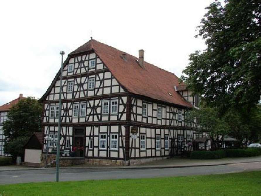 Casas em enxaimel em Idstein, Alemanha quebra-cabeça em Quebra