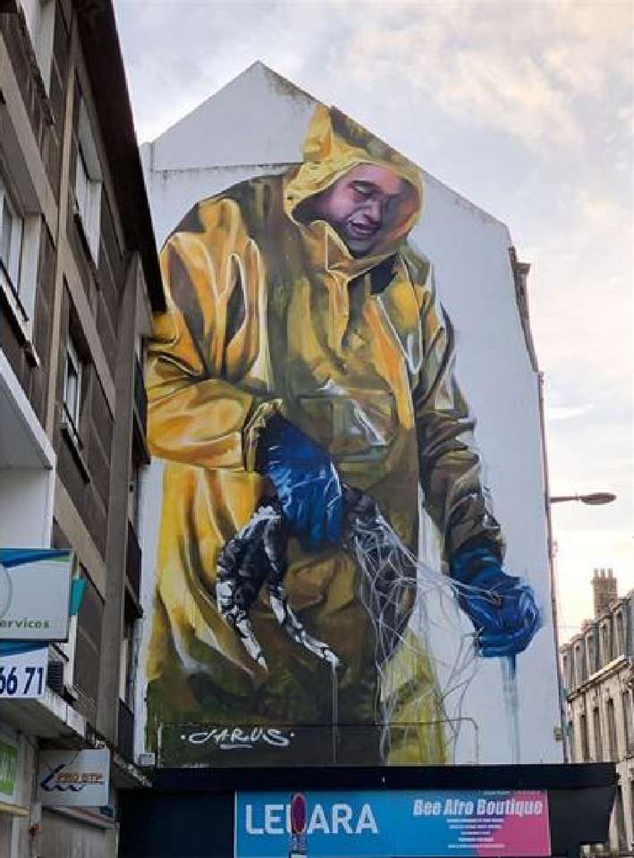 Frankrike-Street art-Boulogne sur mer Pussel online