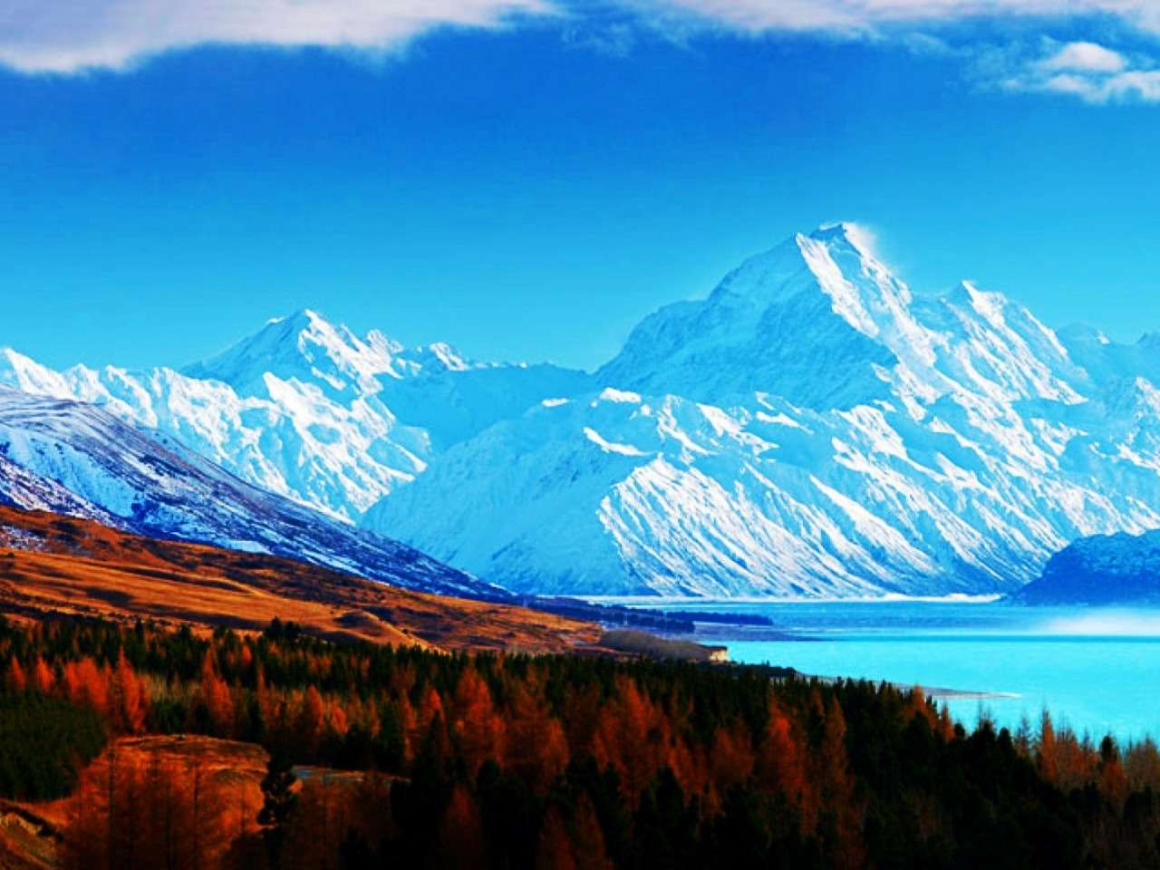 красота красных и белых гор, какое зрелище пазл онлайн