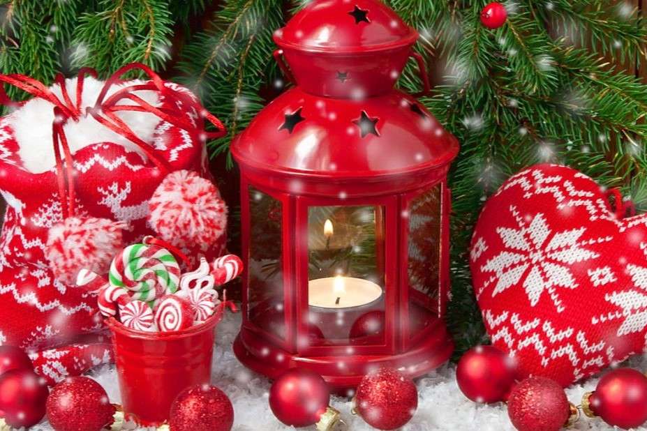 Karácsonyi díszek kirakós online